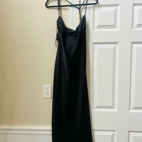 Zara Dresses & Skirts - Black Backless Slip Dress with Spaghetti Straps size large from Zara